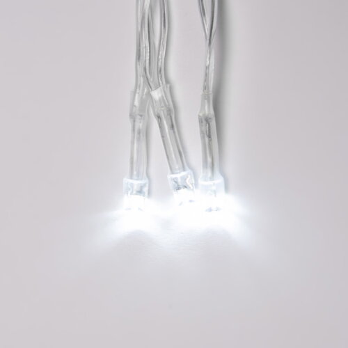 ULD-C2030-240-DTA WHITE IP20 Занавес светодиодный с контроллером, 3х2м, 240 светодиодов, Белый свет, Провод прозрачный. - фото 3