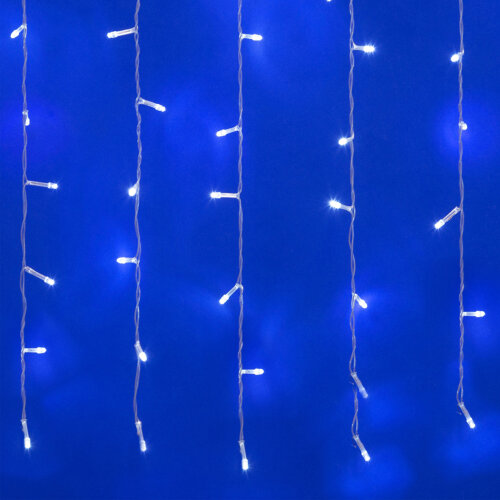 ULD-C2030-240/DTA WHITE IP20 Занавес светодиодный с контроллером, 3х2м, 240 светодиодов. Белый свет. Провод прозрачный. - фото