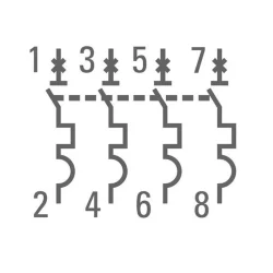 Выключатель автоматический модульный 4п C 25А 4.5кА ВА 47-63 PROxima EKF mcb4763-4-25C-pro