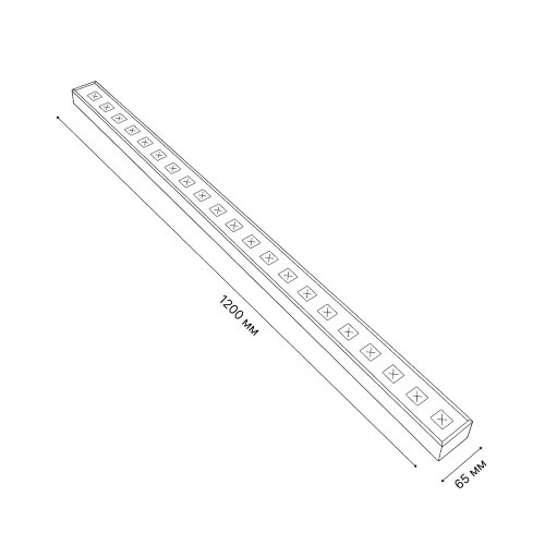 ULO-FL120C-100W-6500K-K SILVER LINKABLE Светильник светодиодный накладной, соединяемый, Дневной свет 6500K, Корпус серебристый, Угол 120 градусов - фото 8