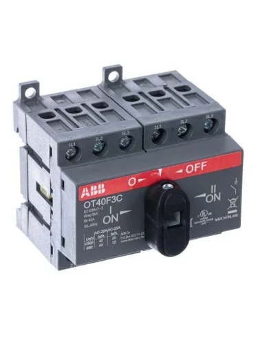 Рубильник реверсивный OT40F3C 40А (23А AC23) ABB 1SCA104913R1001 - фото 3