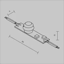 ИК-выключатель 12-24VDC 4A (Серебро)