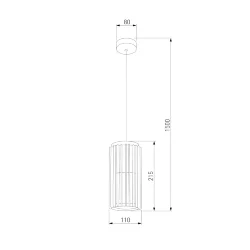 Уличный подвесной светильник Entero 3000K IP54 35189/H черный (072081)