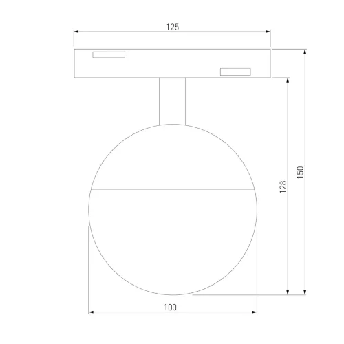 Slim Magnetic Трековый светильник 7W 4200K Neid черный 85032/01 85032/01 - фото 6