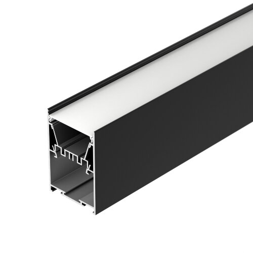 Профиль LINE-5075-HONEYCOMB-2000 BLACK (Arlight, Алюминий) - фото 3