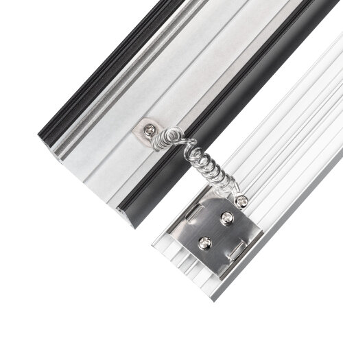 Профиль LINE-5075-HONEYCOMB-2000 BLACK (Arlight, Алюминий) - фото 5