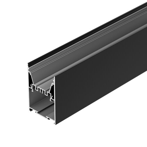 Профиль LINE-5075-HONEYCOMB-2000 BLACK (Arlight, Алюминий) - фото 6