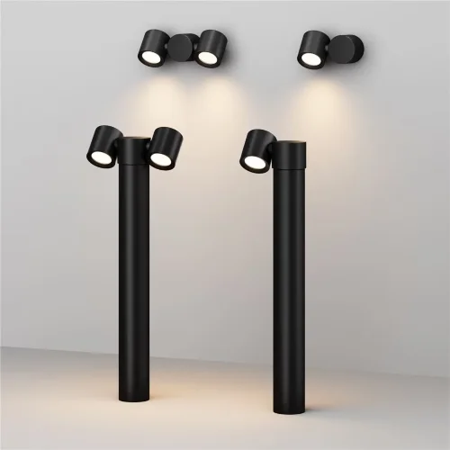 Ландшафтный светильник Wall Street GU10х2 50Вт IP 54 (Черный) - фото 9