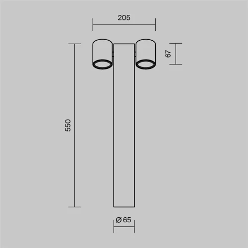 Ландшафтный светильник Wall Street GU10х2 50Вт IP 54 (Черный) - фото 12