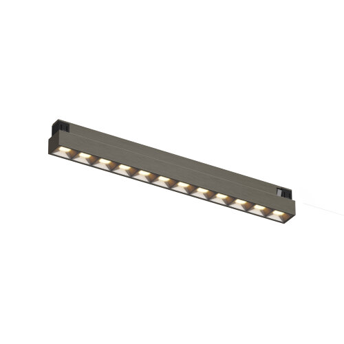 DK5771-DN Светильник для трека SHINE GRILL со светодиодом, L231*W19*H27, 48V DC, 10W, RA?90, 3000K, IP20, темный никель, алюминий. Фото 3