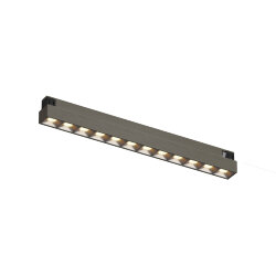 Светильник для трека SHINE GRILL со светодиодом, L231*W19*H27, 48V DC, 10W, RA?90, 3000K, IP20, темный никель, алюминий, Denkirs DK5771-DN