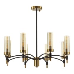 Люстра на штанге «LUMION» 6538/8C, серия: SHARON (крепление на планке)