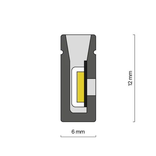 Гибкий неон 12x6 24В 10Вт/м 4000K IP67 5м (Белый) - фото 7