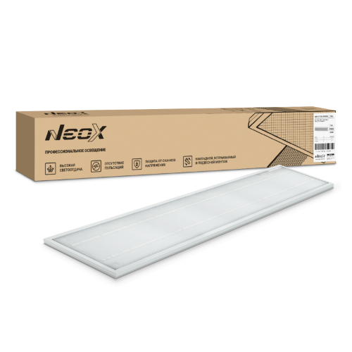 Панель светодиодная универсальная ДВО-01 7565-ПРИЗМА 75Вт 6500К IP40 1195x180х19мм NEOX - Фото