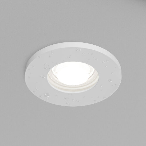 DK2036-WH Встраиваемый светильник влагозащ., IP 44, до 15 Вт, GU10, LED, белый, алюминий. Фото 3