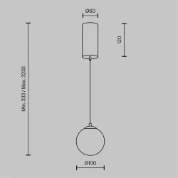 Подвесной светильник Yora 2700-4000К 5Вт (Латунь)