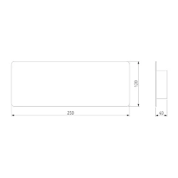Настенный светодиодный светильник Angle LED 40138/1 LED белый (055776)