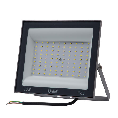 ULF-F23-70W-6500K IP65 160-240V GREY Прожектор светодиодный, Дневной свет 6500K, Корпус серый, TM Uniel - фото 1