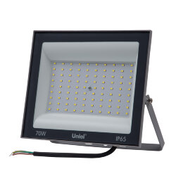 ULF-F23-70W-6500K IP65 160-240V GREY Прожектор светодиодный, Дневной свет 6500K, Корпус серый, TM Uniel