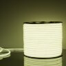 Светодиодный гибкий неон 220&nbsp;В 9.6&nbsp;Вт/м 144 Led/м 2835 IP67, круглый холодный белый 6500К, 50 м - фото 1