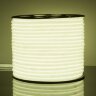 Светодиодный гибкий неон 220&nbsp;В 9.6&nbsp;Вт/м 144 Led/м 2835 IP67, круглый холодный белый 6500К, 50 м - Фото 3