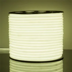 Светодиодный гибкий неон 220 В 9.6 Вт/м 144 Led/м 2835 IP67, круглый холодный белый 6500К, 50 м Гибкий неон 220V 9,6W 144Led 2835 IP67 круглый холодный белый, 50 м