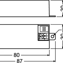 Драйвер для светодиодов OT FIT 38/220-240/900 CS S MINI | 27-37.8W 30-42V | DIP-переключатель 800-900mA | - OSRAM