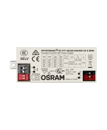 Драйвер для светодиодов OT FIT 38/220-240/900 CS S MINI | 27-37.8W 30-42V | DIP-переключатель 800-900mA | - OSRAM. Фото 2