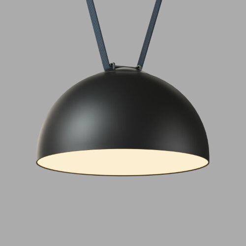 DK5563-BK Cветильник для трека-ремня Belty, серия Flow со светодиодом, D300*H171мм, 48V DC, 28W, RA90, 120°, 3000K, IP20, черный, алюминий.