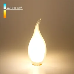 Филаментная светодиодная лампа "Свеча на ветру" C35 9W 4200K E14 BLE1430 (050135)