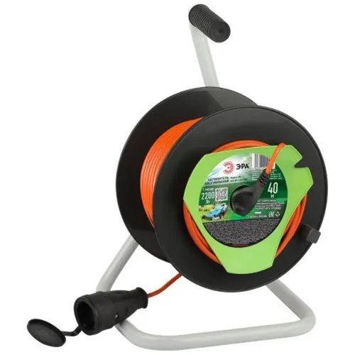 Удлинитель на катушке 1х40м без заземл. RP-1-2x1-40m ПВС 2x1 Эра Б0059771 - фото