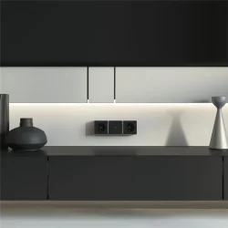 Розетка с заземлением Gallant черный с серебром W5071034 W5071034