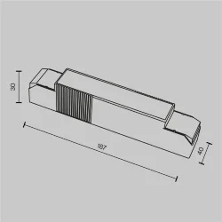 Источник питания TRIAC 38-50Вт IP20 (Белый) PSL-TR40-950-1200mA