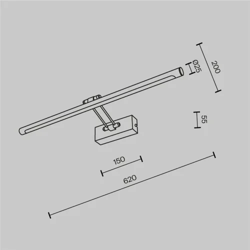 Подсветка Dazzle 2700K 14Вт (Хром) - фото 6