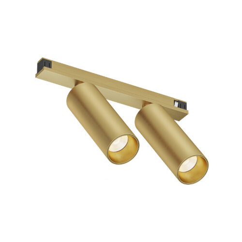 DK5942-SB Светильник трековый SHINE SPOT ZigBee, 48В, 8Вт*2, 2700-6000K, IP20, сатин. латунь, алюминий. Фото 4