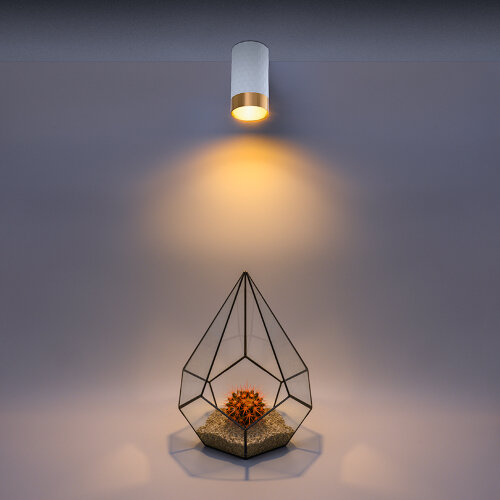 Светильник WOLTA WSL-GU10/10WG под лампу GU10 Белый / Золотой CELLA - фото 5.