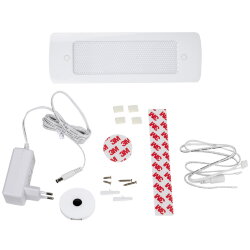 ULI-F43-6W-4200K-DIM SENSOR IP20 SILVER Панель линейная светодиодная ультратонкая, с бесконтактным выключателем, диммер.199.5х66.5х11мм, 175Lm, Серебристый