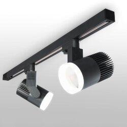 Трековый светодиодный светильник для трехфазного шинопровода Accord Черный 30W 4200K LTB44 (044429)