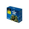 ULD-H1515-010-STB-2AA WARM WHITE STAR-2 Украшение светодиодное для ёлки Звезда-2, 15см, на батарейках не в-к, 10 светодиодов, Теплый белый свет, Прозрачный провод. - фото 9
