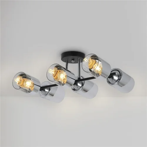 Люстра FR5226PL-06B Двойной / Dual E27x6 (Черный) FR5226PL-06B - фото 7