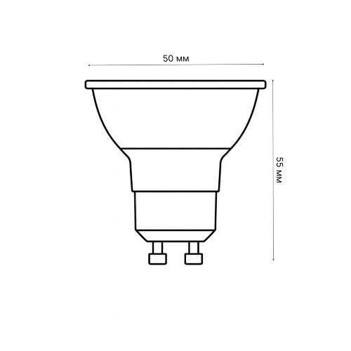 LED-JCDR-7W-WW-GU10-NR Лампа светодиодная, Форма JCDR, матовая, Серия Norma, Теплый белый свет 3000K, Картон - фото 2