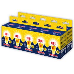 LED-A60-11W-WW-E27-FR-NR Набор из 10штук 2 Лампа светодиодная, Форма A, матовая, Серия Norma, Теплый белый свет 3000K, Картон