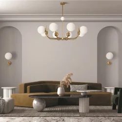 Подвесной светильник Rendez-vous E14х8 (Латунь)