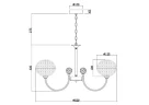 Люстра FR6026PL-06CH Дегни / Degni 32 Вт LED (Хром) FR6026PL-06CH - фото 2