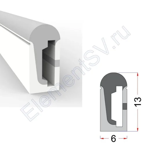 Cиликоновая оболочка T0613 S13 (6*13mm, pcb 8mm) - фото.