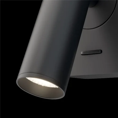 Настенный светильник (бра) Mirax 3000К 3Вт IP 20 (Черный) - фото 4