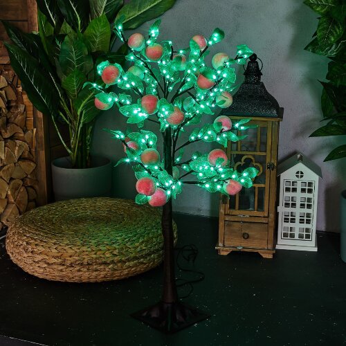 ULD-T6095-240-SBA WHITE IP20 PEACH Дерево светодиодное Персик, 95см, 240 светодиодов, Белый свет, Провод черный. - фото 4