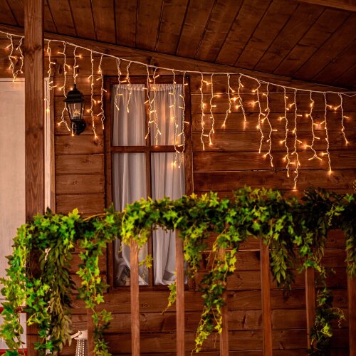 ULD-B3010-200-SWK WARM WHITE IP67 Бахрома светодиодная со статическим свечением, 3м, Соединяемая, 200 светодиодов, Теплый белый свет, Провод белый. - фото 15