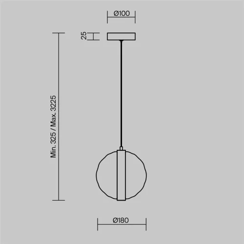 Подвесной светильник Misterio 3000К 6Вт (Черный) - фото 2