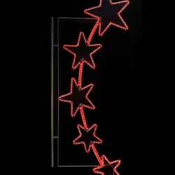 Светодиодная Консоль &amp;#171;Пять Звезд&amp;#187; 90 x 200 см, Красная, 220В